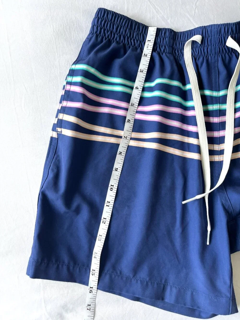 Chubbies Retro Nautical Striped Board Shorts Swim Trunks - 5.5